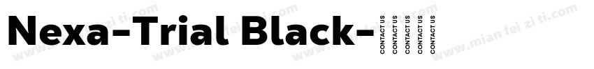 Nexa-Trial Black字体转换